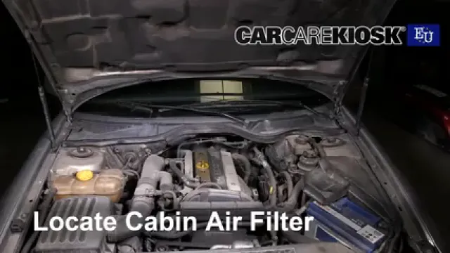 2000 Opel Omega GLS 2.2L 4 Cyl. Filtre à air (intérieur) Changement